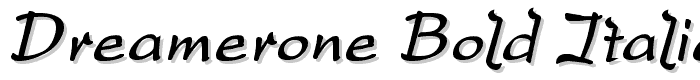 DreamerOne Bold Italic font